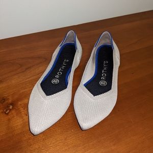 Flax Birdseye Pointed Toe Flats